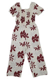 Kids Girls Floral Jumpsuit