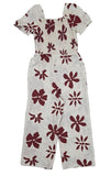 Kids Girls Floral Jumpsuit