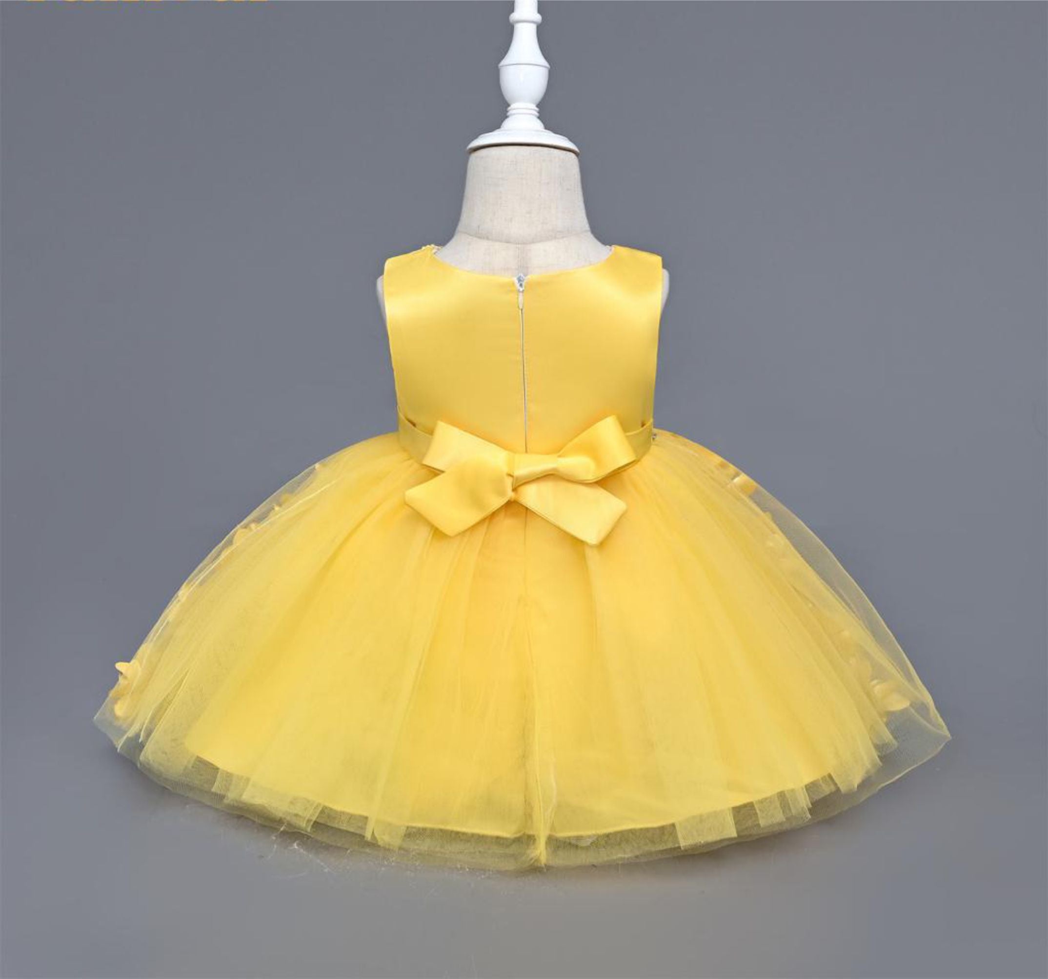 MARCY Girl's Full Length Party Gown Yellow Dress : Amazon.in: Clothing &  Accessories