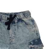 Baby Boys Blue Denim Cargo Shorts