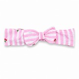 Baby Girls Set Pink Striped Sleeveless Top with Shorts and HeadBand (3Pcs co-ord Set)