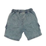 Baby Boys Blue Denim Cargo Shorts