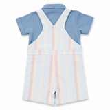 Baby Boys striped Playsuit with T-Shirt( 2Pcs Set)