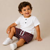 Baby Boys Half Sleeve T-Shirt With Shorts (2Pcs Set)