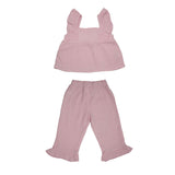 Baby Girls Spaghetti Tank Top With Shorts 2pcs Set