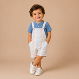 Baby Boys striped Playsuit with T-Shirt( 2Pcs Set)