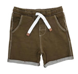 Baby Boys Knitted Denim Brown Shorts