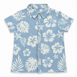 Baby Boys Tropical Printed Shirt With Shorts(2Pcs Co-Ord Set)