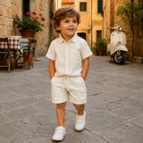 Baby Boys Shirt With Cargo Shorts(2pcs set)