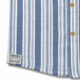 Kids Boys Blue Striped Roll Up sleeve Shirt