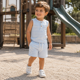 Baby Boys Sleeveless T Shirt With Shorts (2Pcs Set)