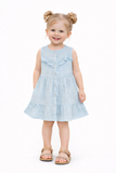 Baby Girls Lt Blue Sleeveless Dress