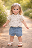 Baby Girls Bloomer Denim Shorts