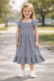 Kid Girls Gingham Checks Dress