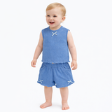 Baby Girls Set Sleeveless Top with Bloomer Shorts(2pcs Co-ord set)