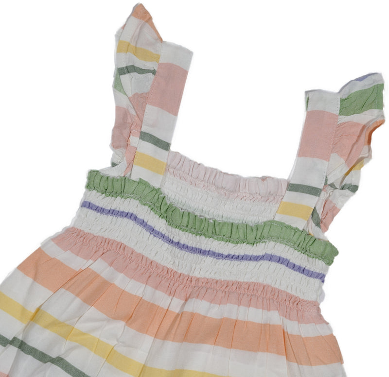 Baby Girls Butterfly Sleeve Pinafore Dress