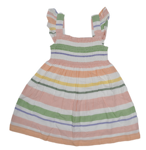 Baby Girls Butterfly Sleeve Pinafore Dress