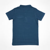 Kid Boys Solid Grandad Collar T-Shirt