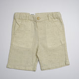 Baby Boys Waist Coat,Shirt With Bow Tie And Shorts Linen Blend Set(4pcs Set)