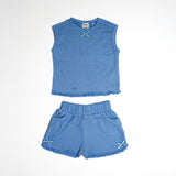 Baby Girls Set Sleeveless Top with Bloomer Shorts(2pcs Co-ord set)