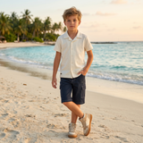 Kids Boys Knitted Denim Bermuda