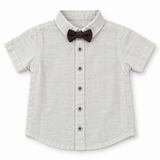 Baby Boys Waist Coat,Shirt With Bow Tie And Shorts(4pcs Set)