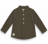 Baby Boys Grandad Collar Roll up sleeve Shirt