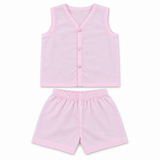 Baby Light Pink Jabla with Shorts (2pcs Set)