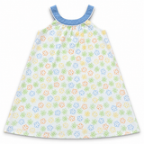 Girls Floral Print Sleeveless A-Line Dress