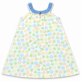 Girls Floral Print Sleeveless A-Line Dress