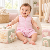 Baby Light Pink Jabla with Shorts (2pcs Set)