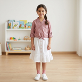 Kid Girls Knotted Cropped Top