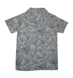 Kid Boys Safari Collar Neck Half Sleeve Printed Shirt