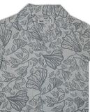 Kid Boys Safari Collar Neck Half Sleeve Printed Shirt