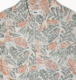 Kid Boys Safari Collar Neck Half Sleeve Printed Shirt