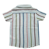 Baby Boys Multi Striped Half Sleeve Shirt