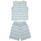 Baby Boys Sleeveless T Shirt With Shorts (2Pcs Set)