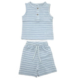Baby Boys Sleeveless T Shirt With Shorts (2Pcs Set)