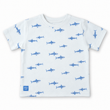Baby Boys Off White Half Sleeve T-Shirt With Shorts (2Pcs Co-Ord Set)