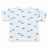 Baby Boys Off White Half Sleeve T-Shirt With Shorts (2Pcs Co-Ord Set)