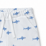 Baby Boys Off White Half Sleeve T-Shirt With Shorts (2Pcs Co-Ord Set)