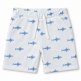 Baby Boys Off White Half Sleeve T-Shirt With Shorts (2Pcs Co-Ord Set)