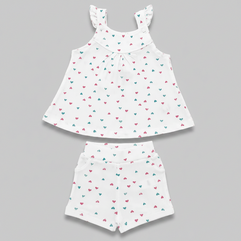 Baby Girls Top With Shorts (2pcs Set)