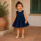 Baby Girls Layered Sleeveless Dress