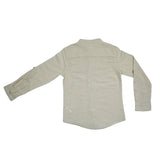 Kid Boys Grandad Collar Neck Full Sleeve Shirt