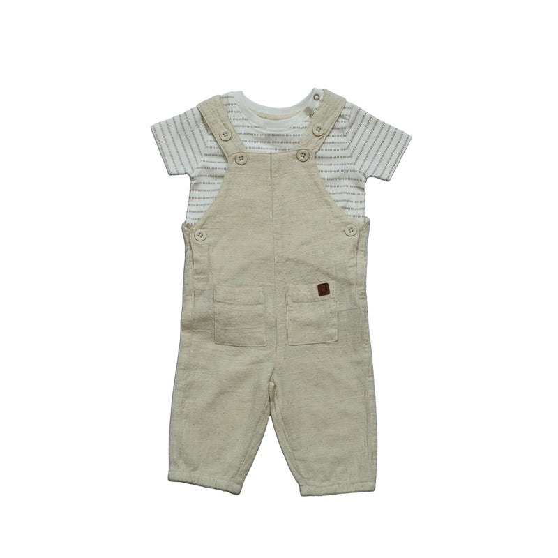 Baby Boys Dungaree With Inner Shirt (2 pcs Set)