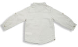 Baby Boys Collar Neck Roll Up Sleeve Shirt