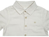 Baby Boys Collar Neck Roll Up Sleeve Shirt