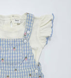 Baby Girls Playsuit With Inner T Shirt (2 Pcs Set)