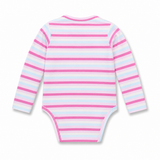 Baby Essential Full Sleeve Pink Stripes Bodysuit